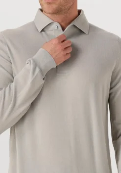 GRAN SASSO lichtgrijze polo polo l slv lichtgrijs Clearance