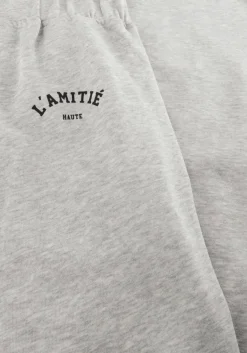 HAUTE L'AMITIÉ lichtgrijze haute l'amitié wijde broek mini curve loose tall pant lichtgrijs Sale