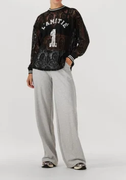 HAUTE L'AMITIÉ lichtgrijze haute l'amitié wijde broek mini curve loose tall pant lichtgrijs Sale