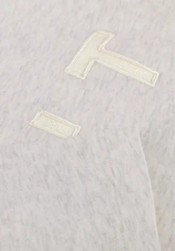 HAUTE L'AMITIÉ lichtgrijze haute l'amitié top hlt ss logo sweat lichtgrijs Online