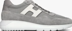 HOGAN lichtgrijze lage sneakers interactive3 allacciato pelle lichtgrijs New