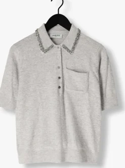 JANICE lichtgrijze sweater rebel lichtgrijs Sale