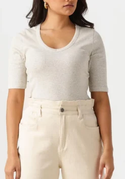 KNIT-TED lichtgrijze top eden lichtgrijs Clearance