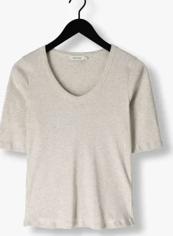KNIT-TED lichtgrijze top eden lichtgrijs Clearance