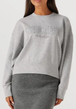 MOS MOSH lichtgrijze sweater mmrenzi o-ls sweatshirt lichtgrijs Best