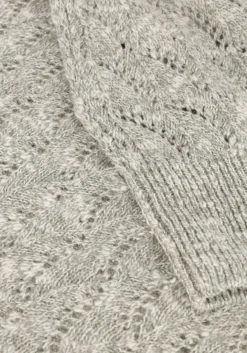 MOS MOSH lichtgrijze t-shirt mmkarin marisol ss linen knit lichtgrijs