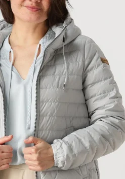 MOSCOW lichtgrijze gewatteerde jas 10-08-adriana-1 lichtgrijs Discount