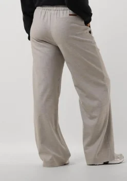 MOSCOW lichtgrijze wijde broek 92-02-sementy lichtgrijs Outlet