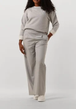 MOSCOW lichtgrijze wijde broek 92-02-sementy lichtgrijs Outlet