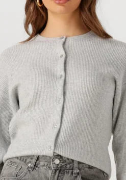 PENN & INK lichtgrijze vest cardigan w25b345 lichtgrijs Discount