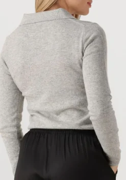 RESORT FINEST lichtgrijze vest polo short cardigan lichtgrijs Online