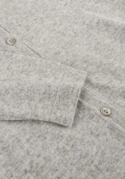 RESORT FINEST lichtgrijze vest polo short cardigan lichtgrijs Online