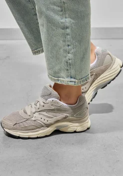 SAUCONY lichtgrijze lage sneakers progrid omni 9 lichtgrijs Hot