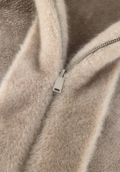 STUDIO AR lichtgrijze faux fur jas ruby lichtgrijs Online