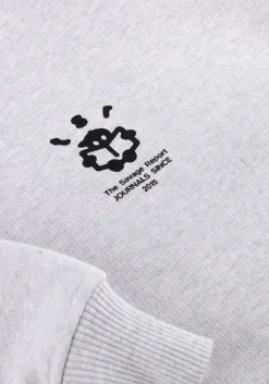 THE SAVAGE REPORT lichtgrijze sweater the reporter lichtgrijs Best