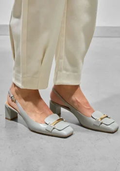 TOD'S lichtgrijze pumps barretta attacchi lichtgrijs New