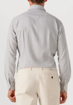 XACUS lichtgrijze casual overhemd 91338 721ml lichtgrijs Hot