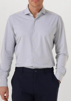 XACUS lichtgrijze casual overhemd active 91617 520ml lichtgrijs Hot
