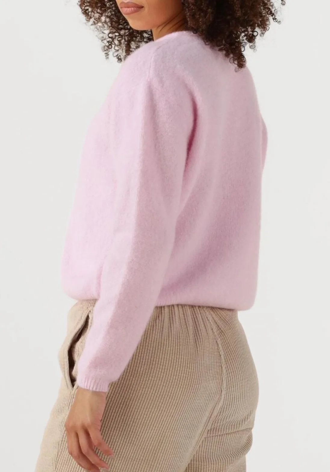 AMERICAN VINTAGE vest vitow cardigan lichtroze