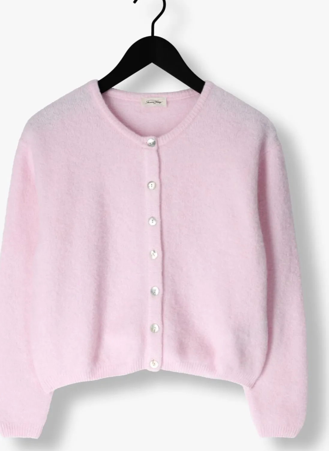 AMERICAN VINTAGE vest vitow cardigan lichtroze