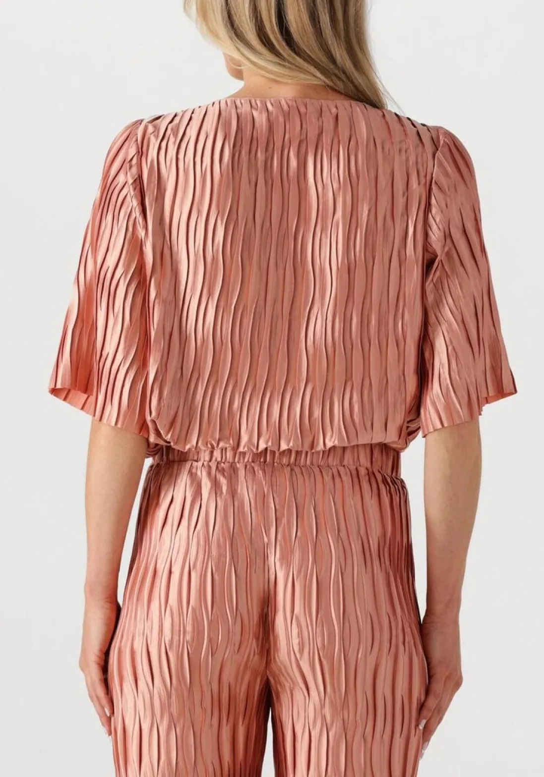 DANTE6 blouses lelia plisse top lichtroze Sale