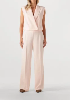 DANTE6 wijde broek fabri elasticated wide leg pants lichtroze Online