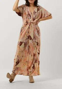 SECOND FEMALE maxi jurk calore dress lichtroze Outlet