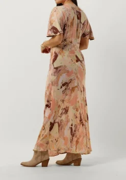 SECOND FEMALE maxi jurk calore dress lichtroze Outlet