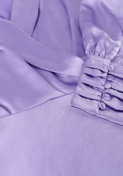 NOTRE-V mini jurk nv-doris satin dress lila Online