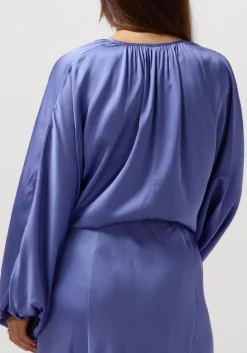 RESORT FINEST blouses satin balloon blouse lila