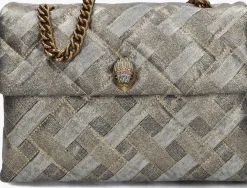 KURT GEIGER LONDON schoudertas large kensington soft metallic New