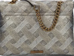 KURT GEIGER LONDON schoudertas large kensington soft metallic New