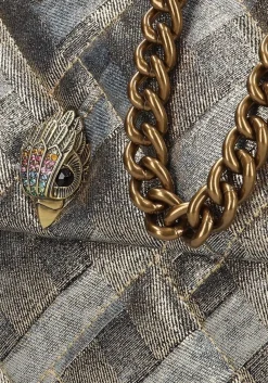 KURT GEIGER LONDON schoudertas large kensington soft metallic New