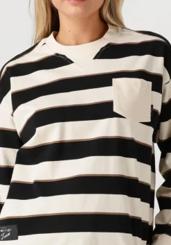HAUTE L'AMITIÉ haute l'amitié top veronica stripe tee sweat multi Clearance