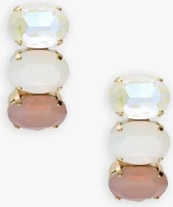 LOTT. GIOIELLI oorbellen vertical oval three stones m multi Discount