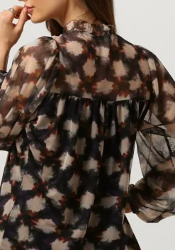 SUMMUM blouses jersey smocked top blurred star print multi Discount