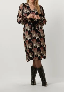 SUMMUM midi jurk dress abstract peacock multi Online