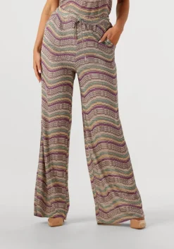 SUMMUM wijde broek wide leg pant colour sparkly wave multi Discount
