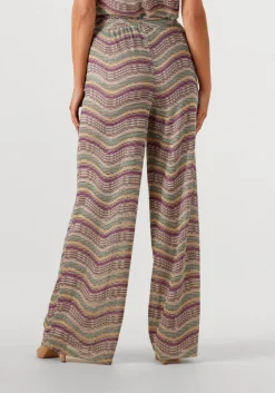 SUMMUM wijde broek wide leg pant colour sparkly wave multi Discount
