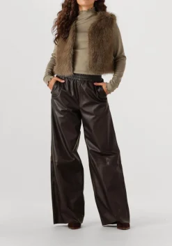 AIMEE THE LABEL top hiske olijf Online