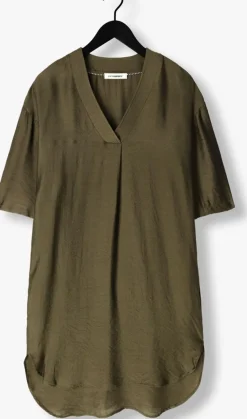 CO'COUTURE midi jurk caryncc pleat tunic dress olijf Clearance