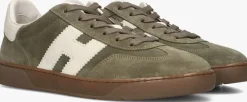 HOGAN lage sneakers cool allacciato h olijf New