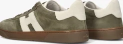 HOGAN lage sneakers cool allacciato h olijf New