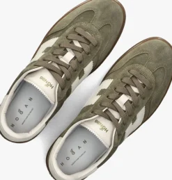 HOGAN lage sneakers cool allacciato h olijf New