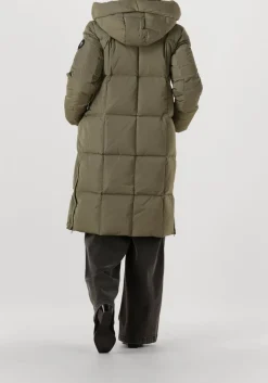 MOS MOSH gewatteerde jas nova square down coat olijf Online