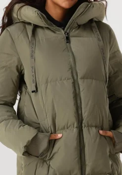 MOS MOSH gewatteerde jas nova square down coat olijf Online