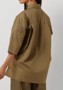 SEMICOUTURE blouses s4sk02 shirt olijf Discount