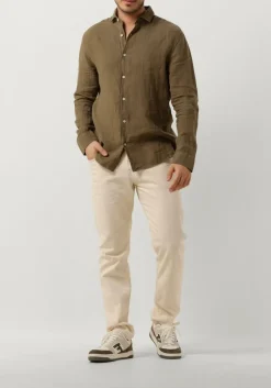 THE GOODPEOPLE casual overhemd soho olijf New