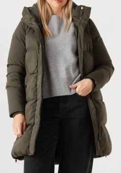 WOOLRICH gewatteerde jas kelly jacket olijf Online