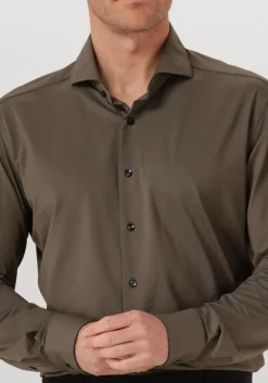 XACUS klassieke overhemden active shirt 520ml olijf Best